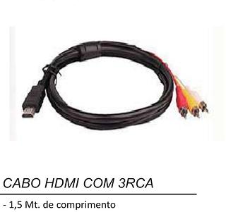 CABO HDMI COM 3RCA KAHDM