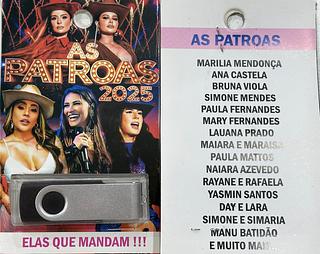 pendrive gravado original 500-600 músicas 10