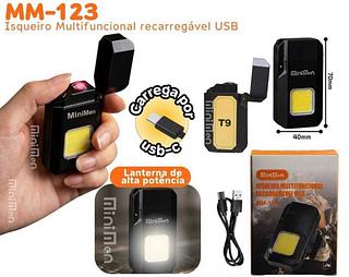Isqueiro Multifuncional recarregável USB MM123