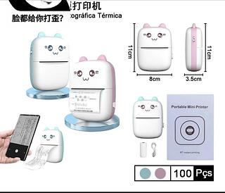 Mini impressora térmica portátil