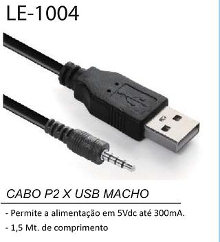 CABO P2 X USB MACHO LE-1004