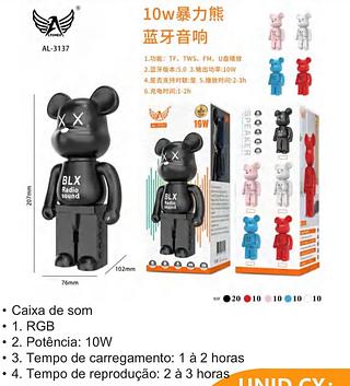 Caixa de som Bluetooth com RGB 10W AL3137
