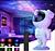 Projetor de luz astronauta com Bluetooth com controle