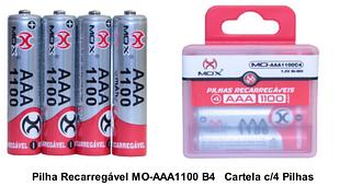 Philha AAA regarregavel com 4pcs MOX