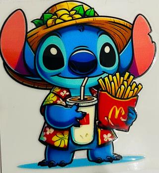 Adesivo do Stitch para copo Stanley 7