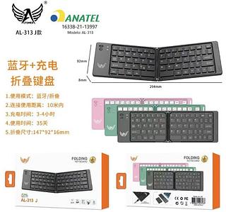 Mini Teclado Bluetooth Dobrável Sem Fio AL313J