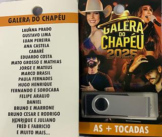 pendrive gravado original 500-600 músicas 45