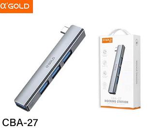 HUB TIPO-C • 3 Portas USB2.0 - 1 Porta USB3.0 CBA27