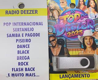 pendrive gravado original 500-600 músicas 40