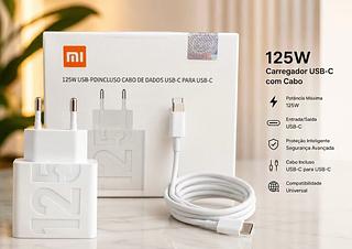 Carregador Xiaomi 125W cabo tipo c/tipo c