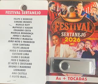 pendrive gravado original 500-600 músicas P114