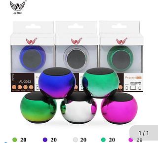 Mini caixa de som colorido AL-2022 Caixa fechado com 100pcs