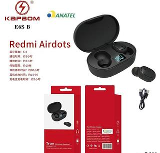 Fone sem fio Redmi Airdots com digital E6SB