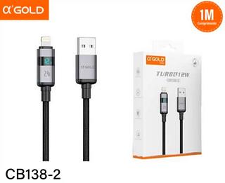 Cabo iphone 24W - Lightning USB com digital CB1382