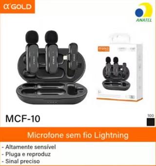 Microfone lapela iphone com 2 MCF-10