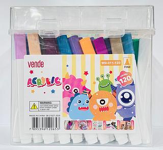 Canetinha acrílico 120 peças WD-120