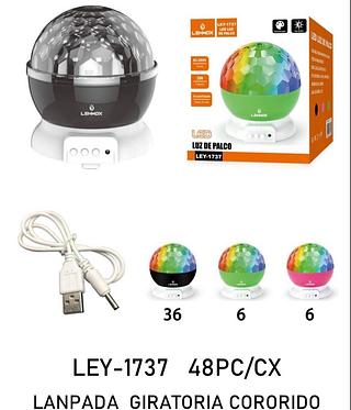 Lâmpada giratória colorido LEY-1737
