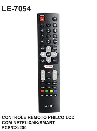 Controle remoto Philco smart LCD 4K NeTFLIX/LE 7054
