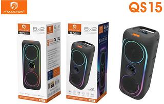 Caixa de som Bluetooth Com RGB 50W 560 x 240 x 235MM grande QS15