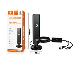 Antena Digital HD 5 Metros Amplificador de Sinal NY3202