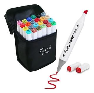 Canetinha de 24 cores caixa fechado com 60pacote