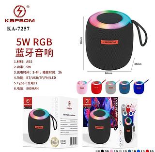 Caixa de som Bluetooth RGB KA7257
