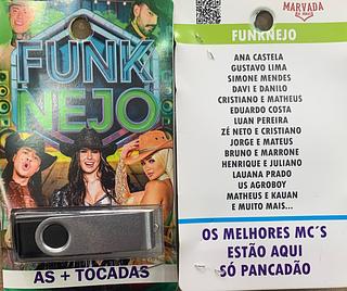 pendrive gravado original 500-600 músicas P108