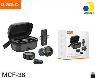 Microfone sem fio - Altamente sensível Redução de IA • Sinal preciso MCF38