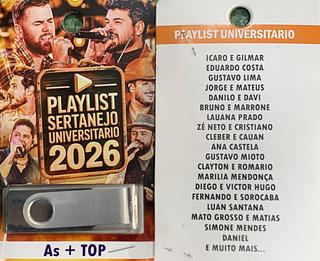 pendrive gravado original 500-600 músicas P122