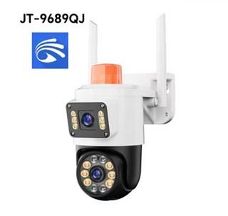 Câmeras Segurança Jortan 2 Lentes Wifi Icsee com monitoramento de alarme prova água JT9689