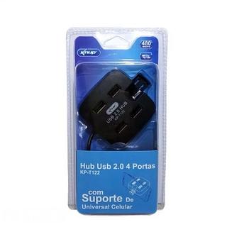 Suporte de celular universal HUB USB 2.0 KP-T121/A