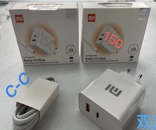 Carregador xiao mi turbo 150W entrada tipoc e USB cabo tipo c/tipo c