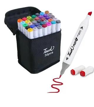 Canetinha de 36 cores caixa fechado som 40pacote