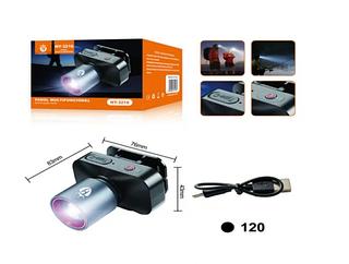 Lanterna de Cabeça 83x76x43mm Recarga USB NY3216