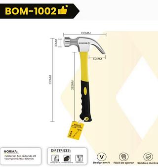 MARTELO UNHA 500G BOM1002
