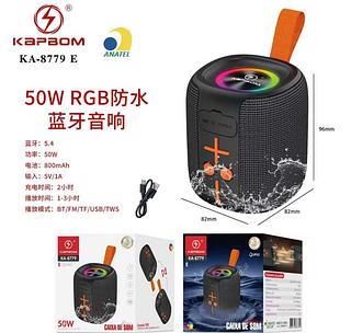 Caixa De Som Bluetooth prova água com RGB 50W KA8779E