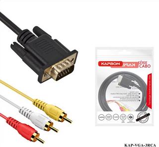 CABO 3RCA P VGA 1.5 Mt. KAP