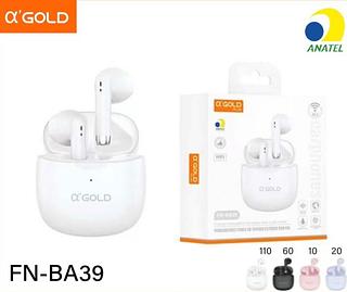 Fone de ouvido Bluetooth - Bluetooth - Case para carregamento FNBA39