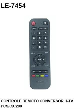CONTROLE REMOTO CONVERSOR H-TV LE-7454