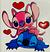 Adesivo do Stitch para copo Stanley 23