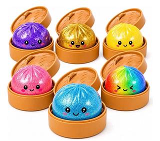Squishy Caixa Misteriosa Mole Estresse Grande Fofa Brinquedo com gliter