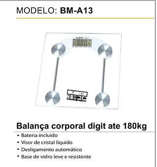 Balança corporal digit ate 180kg BM-A13