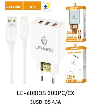 Carregador 4.1A ipnone 3USB LE6081