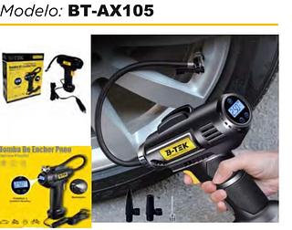 Bomba de encher pneu Modelo: BT-AX105 Bamba De Enchar Phon B-T三K AN • LCD digital • Potencia :120W • Com iluminaria BTAX105