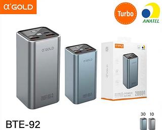 Carregador portátil 20000mAh Saida 65W Capacidade para carregar MacBook • BET92Turbo PD 22.5 BTE92