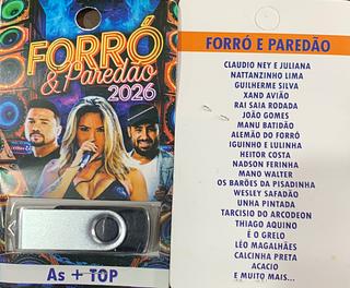 pendrive gravado original 500-600 músicas 30