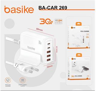 Carregador Multi Charger 30W USB-C + USB-A Turbo Com 3 USB BACAR269