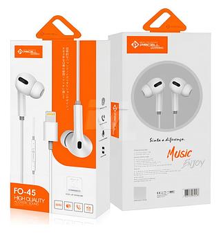 Fone Com borrachinha iPhone7 8 XR Bluetooth FO-45