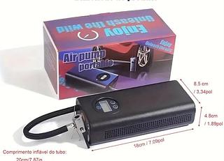 Compressor De Ar portátil com inflado de pneu mini com bateria recarregável de 2000mAH 50W 7.4V