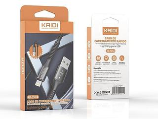 Cabo iPhone/ Lightning Cor LED RGB KD-2501A